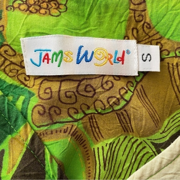 Jams WORLD Aloha Hawaiian Floral Blouse Women S Small - Picture 6 of 6